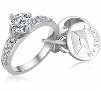 Charm Rosato in Argento RSE046 - RSE046